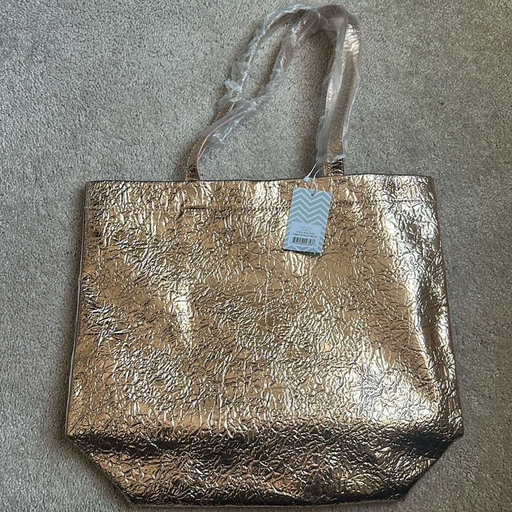 Deux Lux rose gold tote
